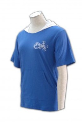CT017 製造藍色短袖班衫T恤  個人設計連帽團體Soc衫  班衫專門店