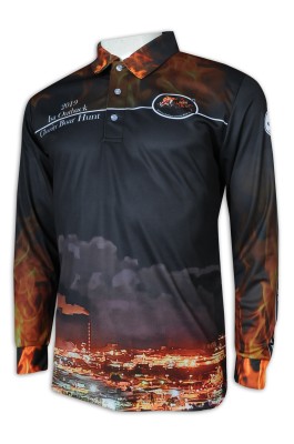 T989 custom-made sublimation long-sleeved Polo hot sublimation store