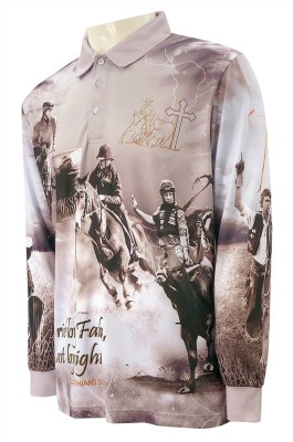Equestrian gray full-piece sublimation custom-made 3 button Polo shirts Australia uniform industry design sublimation company P1322