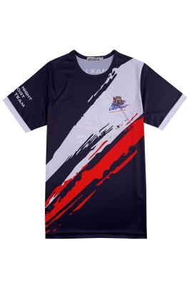 Manufacturing Round Neck Whole Piece Dye Sublimation Design Team Competition Short Sleeve Dye Sublimation Dye Sublimation Supplier T1076