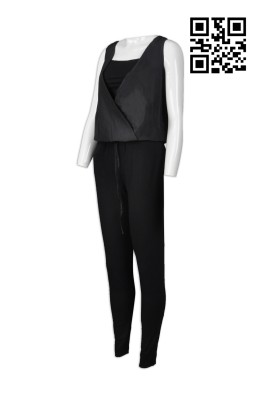 FA334 訂購時尚連體裝  設計內搭背心時尚款  製造連體褲時尚款 時尚裝供應商
