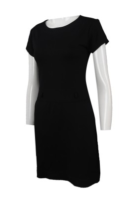 FA343 網上下單連身裙時裝款式 設計連身裙時裝款式  連身裙 直身腰帶 新加坡  時裝款式批發商