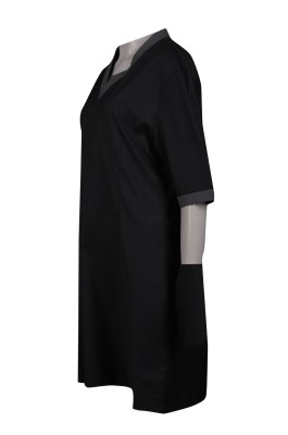 FA348 訂製黑色連衣裙時裝款式 時裝製衣廠