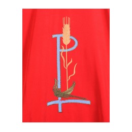 訂製禮儀用品   設計紅色繡花折圓領彌撒服裝   表演服裝   工作祭衣  復古長袍肩帶   SKPT066 訂製禮儀用品   設計紅色繡花折圓領彌撒服裝   表演服裝   工作祭衣  復古長袍肩帶   SKPT066