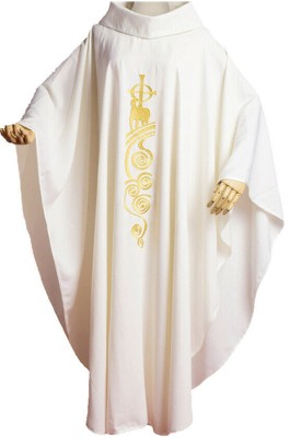 訂做萬聖節神父服裝刺繡    訂購Chasuble神職人員長袍外衣   披肩   SKPT069