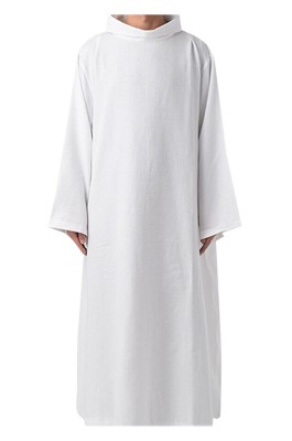 度身設計中東阿拉伯神父衣服    訂做神職人員長袍牧師聖衣  牧師長白衣  SKPT075