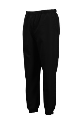 U318 custom-made black belted sports pants  plain peach  sports pants factory