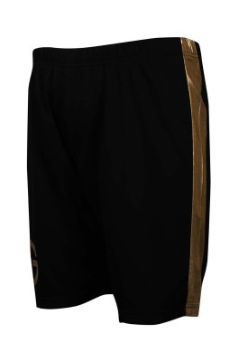 U330 makes casual sports shorts  gold pull-edge  color bump edge macau sports pants manufacturer