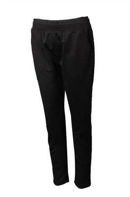 U349 custom-made women's sportswear pants design Slim-fit sportswear pants store black