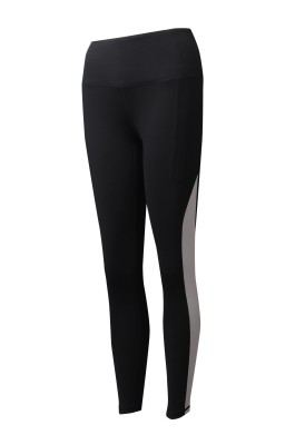 U365  設計側邊印花LOGO   訂製女裝緊身黑色運動褲  運動褲供應商  零售  重 訓壓力褲   新加坡    健康食品