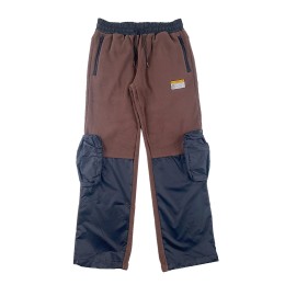 時裝款式搖粒絨斜褲  風衣布拼接長褲斜褲  拉鏈袋口  腰包袋設計款式  抽繩腳口釦  H301 時裝款式搖粒絨斜褲  風衣布拼接長褲斜褲  拉鏈袋口  腰包袋設計款式  抽繩腳口釦  H301