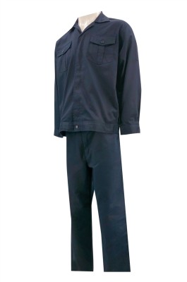 訂製男裝套裝工程制服     初級工程部門制服    V領  陽明山莊 D355