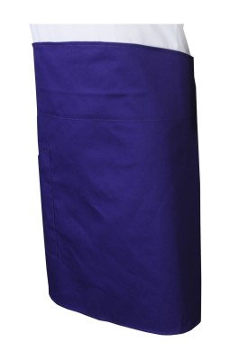 AP170   訂做凈色寶藍色半身圍裙    訂做後綁帶圍裙    圍裙生產商    圍裙專門店   製作圍裙公司   燒肉店