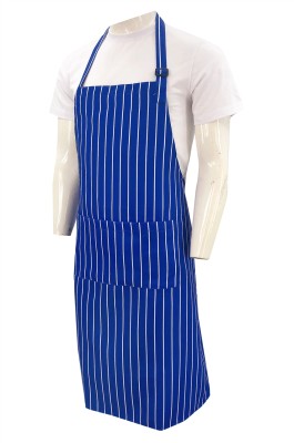 設計深藍色長款圍裙    訂做掛脖包覆式圍裙    雙環扣活動繩   街市圍裙   廚師圍裙   餐廳圍裙   圍裙製造工廠     AP183
