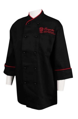 KI102 訂做七分袖廚師制服款式 HK 素食餐廳 廚師制服生產商
