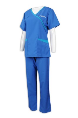 NU053 訂做女護士制服套裝 醫院 診所工作人員制服 65%滌 35%棉 診所制服供應商  護理制服, 耐高溫洗