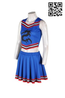 CH115 custom design cheerleading vest and skirt  cheerleading gear  two piece cheerleader outfit  cheerleader outfit kind