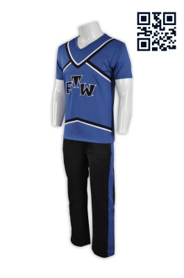 CH141 tailor made team group cheerleader men' s tailor made uniform hk company