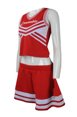 CH169 orders cheerleading outfit for women  designs cheerleading suit with bellybutton style  cheerleading suit with women's style  cheerleading suit with pleated skirt  manufacturer  youth cheer uniforms