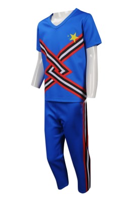 CH177 place an online order for children's cheerleading wear  order cheerleading wear with samples  design boys' short-sleeved cheerleading wear specialty store