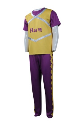 CH179 tailor-made men's cheerleading suit  men's cheerleading suit silver shine  printed  designed cheerleading suit manufacturer