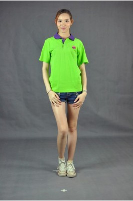 P464 自家製作女裝polo衫  MODEL  真人模範 訂做poloshirt服務中心 自訂團體活動poloshirt專門店HK