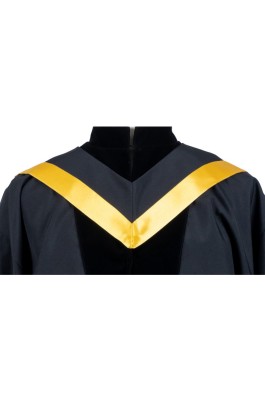 來版訂購中大法律學院学士畢業袍 黃色披肩長袍 畢業袍生產商DA286