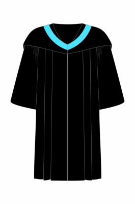 訂作香港都會大學電腦學學士理學學士學位畢業袍天藍色單帶畢業肩帶制服公司DA342