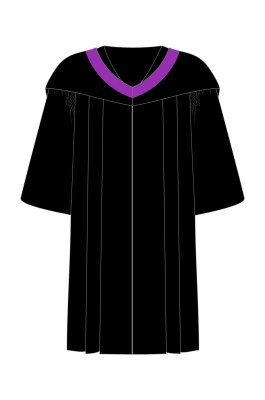 製造香港都會大學通識教育學士學位畢業袍紫色色單帶畢業肩帶制服公司DA343