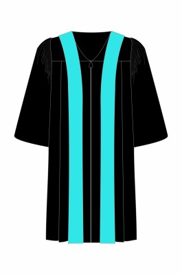 供應香港都會大學電腦學工程學理學榮譽學士學位畢業袍 天藍色雙邊畢業披肩網上下單 DA350