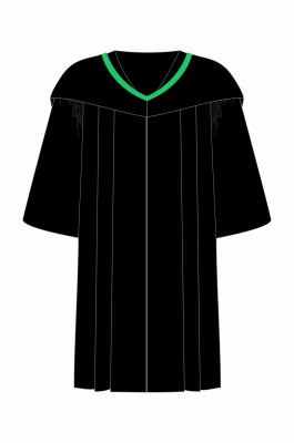 自製香港都會大學社會科學碩士畢業袍 綠色幼邊畢業披肩網上下單 DA353