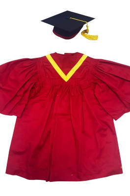 訂購幼兒兒童畢業袍   榮譽帽佩戴榮譽流蘇   紅色幼邊領   DA362