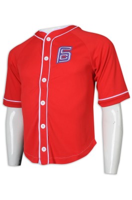 BU38 訂做繡花logo棒球衫 棒球衫生產商