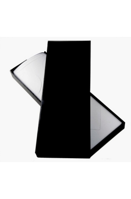 TIE BOX029 訂造純黑色領帶盒 設計長款領帶盒 網上下單領帶盒 領帶盒製造商