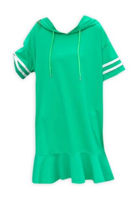 SKCS006  訂購短袖中連衣裙 設計中長款T恤棒球裙  網上下單棒球裙 棒球裙供應商