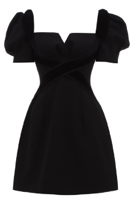 SKCS023  訂做黑色小禮服短裙女    設計感輕奢氣質    生日派對    連衣裙    小黑裙夏