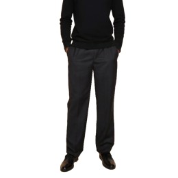 【選購黑色鬆緊腰西褲】|黑色底布|鬆緊腰設計|直筒剪裁|隱藏式拉鍊門襟|65%apolyester,35%rayon|雙側插袋|鬆緊腰西褲批發  MT040 【選購黑色鬆緊腰西褲】|黑色底布|鬆緊腰設計|直筒剪裁|隱藏式拉鍊門襟|65%apolyester,35%rayon|雙側插袋|鬆緊腰西褲批發  MT040