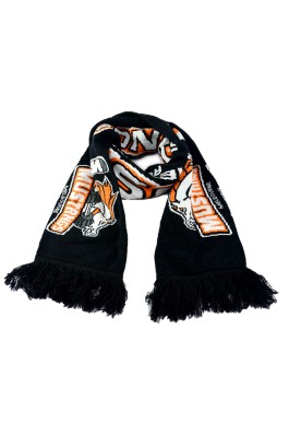 Scarf055 供應足球球迷圍巾 針織圍巾 腈綸提花成人圍巾 加工訂製logo  圍巾用法