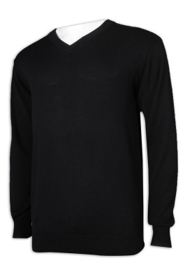 JUM051訂做長袖緊身V領毛衣 100%羊毛 毛衫供應商