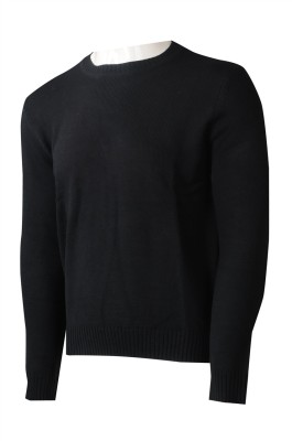 JUM056 大量訂製圓領毛衫  設計長袖黑色毛衫 100%睛綸  毛衫供應商  香港 青少年 制服團體