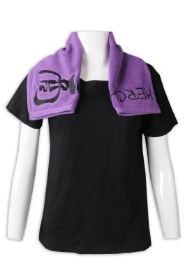 A235   訂做淨色毛巾 繡花logo 全棉 毛巾供應商  紫色  