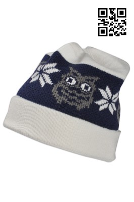 BEANIE023 反摺套頭冷帽 度身訂造 可愛織花圖案冷帽 冷帽穿搭 冷帽生產商  嬰兒冷帽