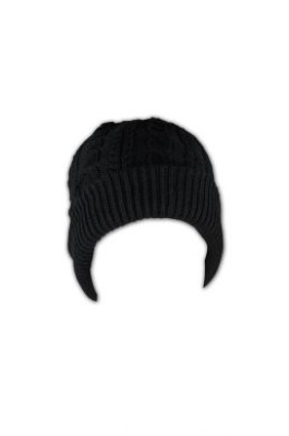 BEANIE017 麻花毛線冷帽 來版訂做 卷邊純色線帽 冷帽供應商