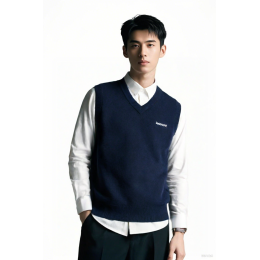 【訂製深藍針織V領冷背心】|Medtronic|V領設計|醫療科技|技術支援人員|醫療設備工程師|冷背心供應商   LBX036 【訂製深藍針織V領冷背心】|Medtronic|V領設計|醫療科技|技術支援人員|醫療設備工程師|冷背心供應商   LBX036