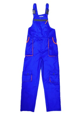 網上下單訂購藍色背心連體褲   自訂前胸拉鏈袋口耐磨工裝背帶褲  修車工作服  SKWK112