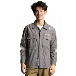 【供應反光工業制服】|臂肩反光條|翻領結構|長袖設計與袖臂反光條|胸部雙口袋設計|反光工業制服專門店  SKWK246 【供應反光工業制服】|臂肩反光條|翻領結構|長袖設計與袖臂反光條|胸部雙口袋設計|反光工業制服專門店  SKWK246