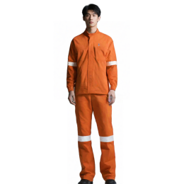 【設計橘藍阻燃反光工程褲】|阻燃反光褲|符合ISO 11612標準|亮橘色和藍色調設計|高腰直筒剪裁|膝蓋處反光條設計|多用途口袋|阻燃反光褲專門店  SKWK249 【設計橘藍阻燃反光工程褲】|阻燃反光褲|符合ISO 11612標準|亮橘色和藍色調設計|高腰直筒剪裁|膝蓋處反光條設計|多用途口袋|阻燃反光褲專門店  SKWK249