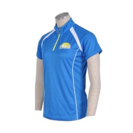 P453 網球隊衫 訂製網球衫 半胸拉鏈 定做網球POLO 設計拉鏈poloshirt  polo製衣廠    海藍色 P453 網球隊衫 訂製網球衫 半胸拉鏈 定做網球POLO 設計拉鏈poloshirt  polo製衣廠    海藍色