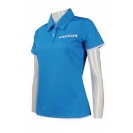 P864 來樣訂做女裝短袖Polo恤 設計印花logo款女裝短袖Polo恤 香港  吸濕排汗  女裝修腰 化妝品 護理品牌 推廣制服 Polo恤製造商     海藍色 P864 來樣訂做女裝短袖Polo恤 設計印花logo款女裝短袖Polo恤 香港  吸濕排汗  女裝修腰 化妝品 護理品牌 推廣制服 Polo恤製造商     海藍色