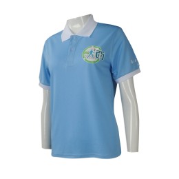 P971 團體訂做女裝短袖polo恤 大量訂購女裝短袖polo恤 社區 交通安全標誌 推廣 設計polo恤供應商      粉藍色撞色白色 P971 團體訂做女裝短袖polo恤 大量訂購女裝短袖polo恤 社區 交通安全標誌 推廣 設計polo恤供應商      粉藍色撞色白色